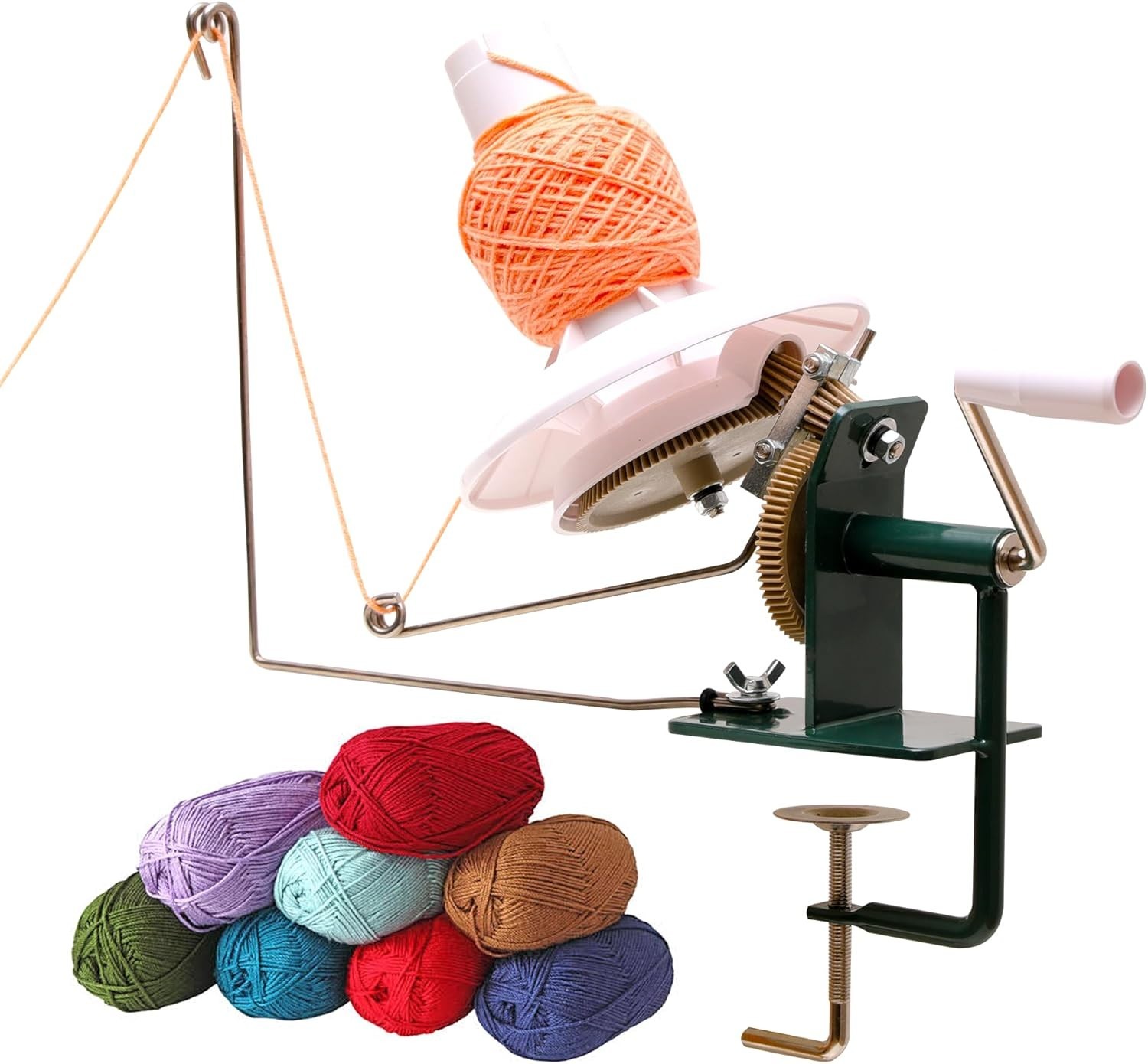 Efficient Yarn Cake Maker 15oz Capacity Dark Green for Neat Yarn Organization