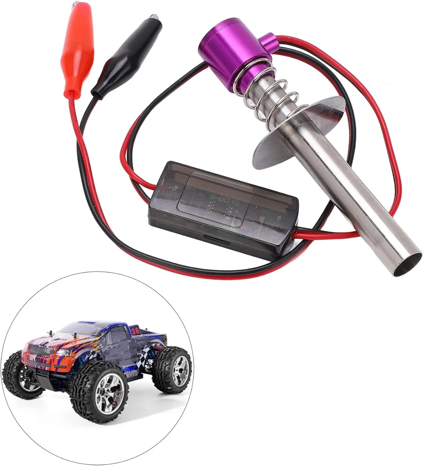 1/10 RC Electronic Glow Plug Starter Igniter 6V-24V 1/8 Nitro Engine Start Ignit