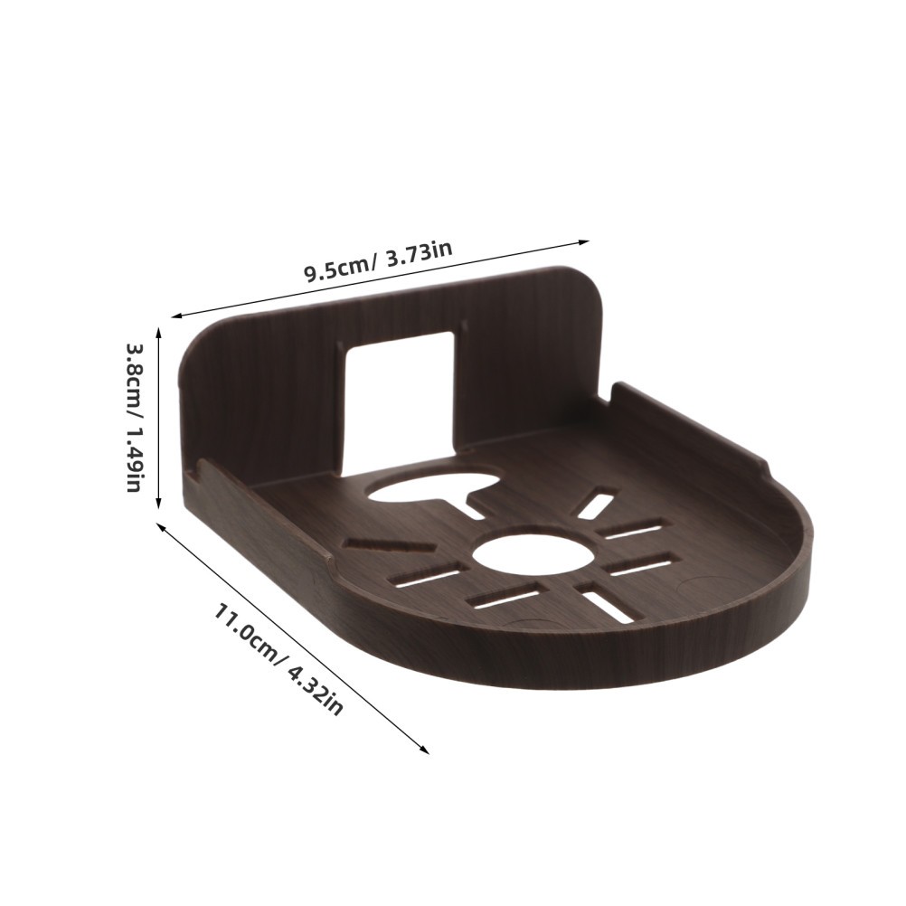 2Pcs Reusable Plastic Security Camera Wall Mount Floating Shelves for Indoor Use