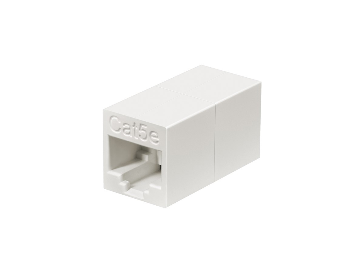 Monoprice Cat5e RJ45 Modular Inline Coupler, White