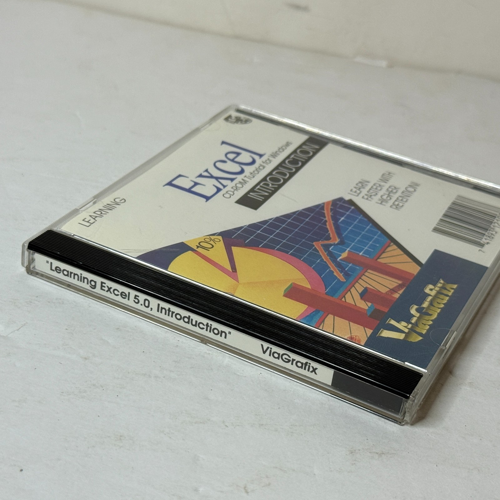 Learning Excel ViaGrafix 5.0 Vintage Software CD-ROM PC *B2G2 FREE*