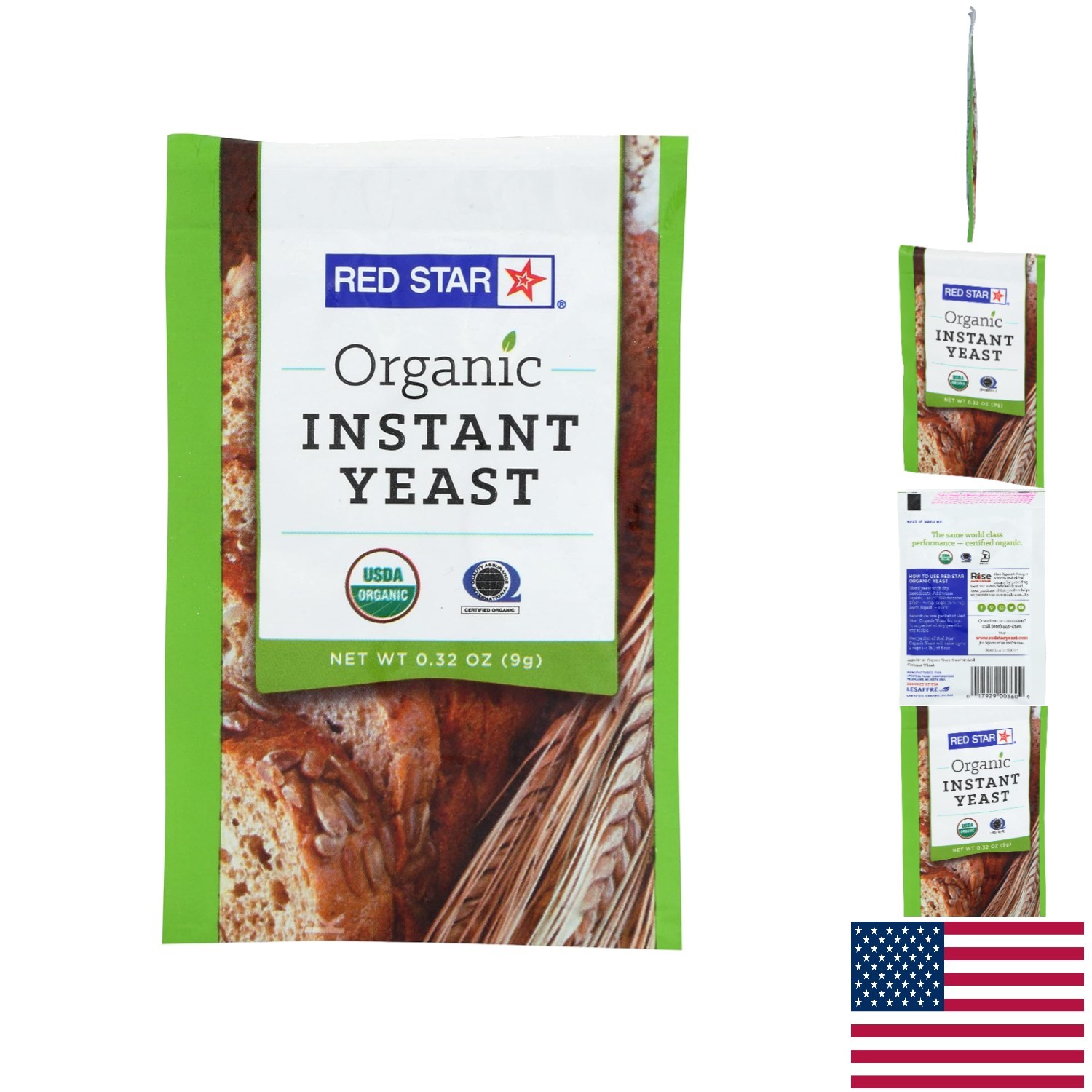 0.32 Oz Organic Instant Yeast Packet - Enhance Your Baking with  Quality