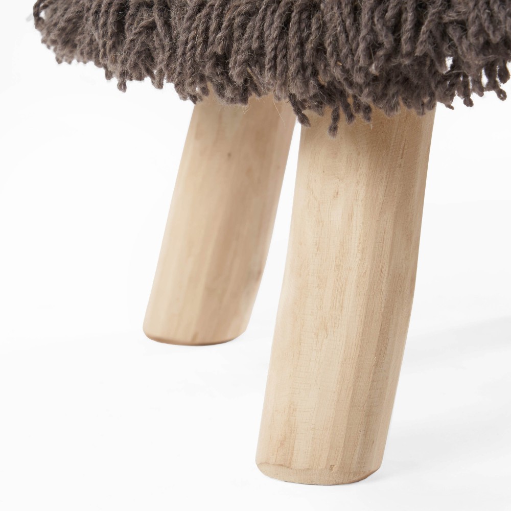 Footstool Wool and cotton perfectly woven Handcrafted design