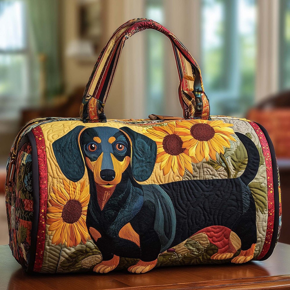 Quilted Embroidery Travel Duffel Bag Handbag Multi-use Sport Gym Luggage Bag 31