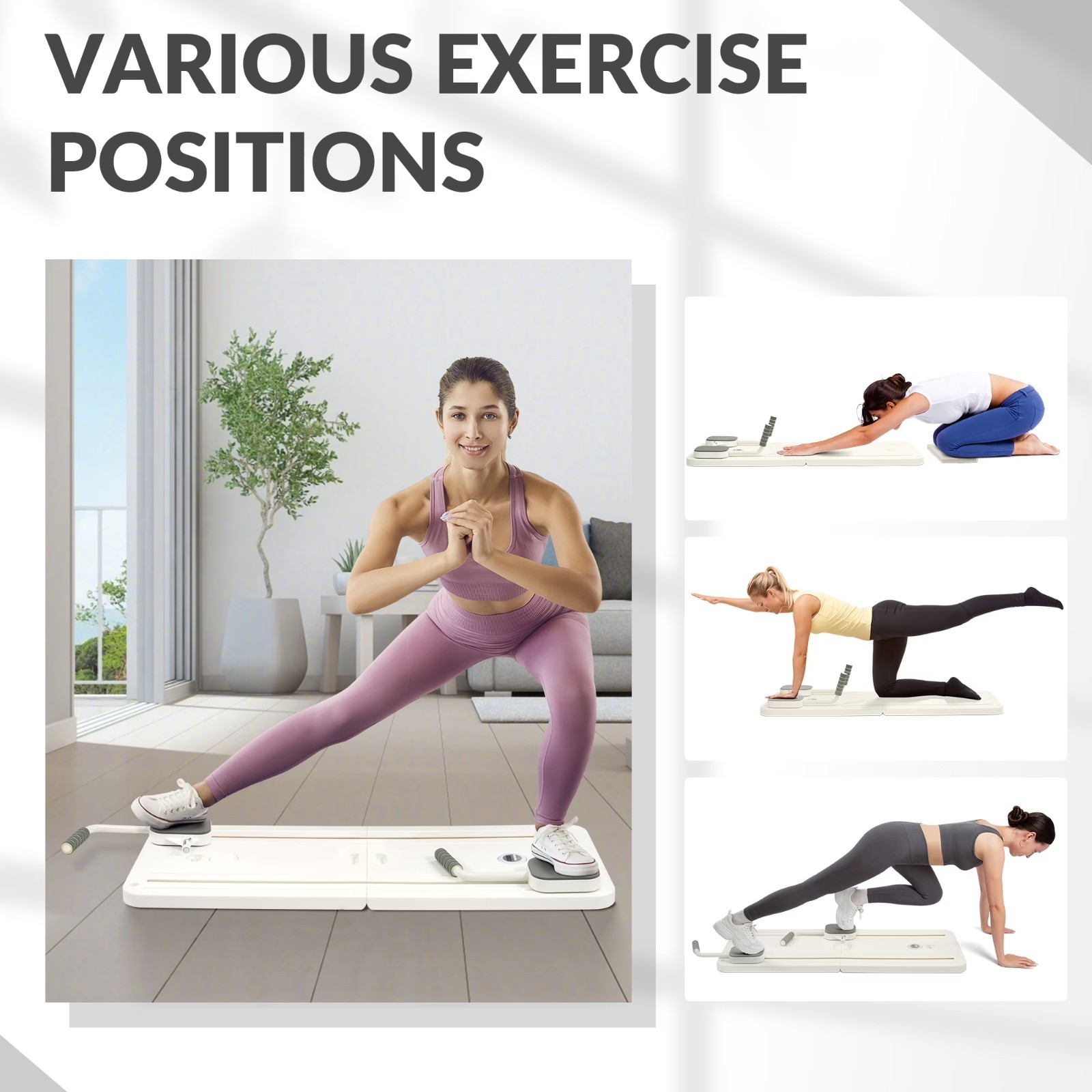 Pilates Trainer Adjustable Full Body Core Strength Exercise Machine Indoor Home