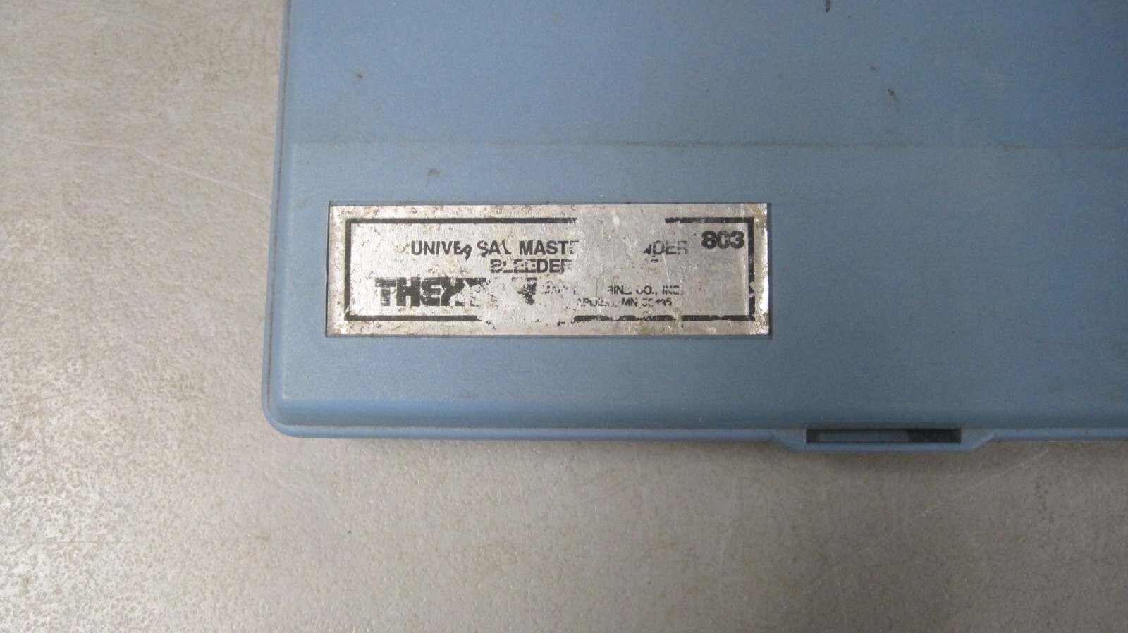 THEXTON TOOLS MASTER CYLINDER BRAKE BLEEDER KIT # 803