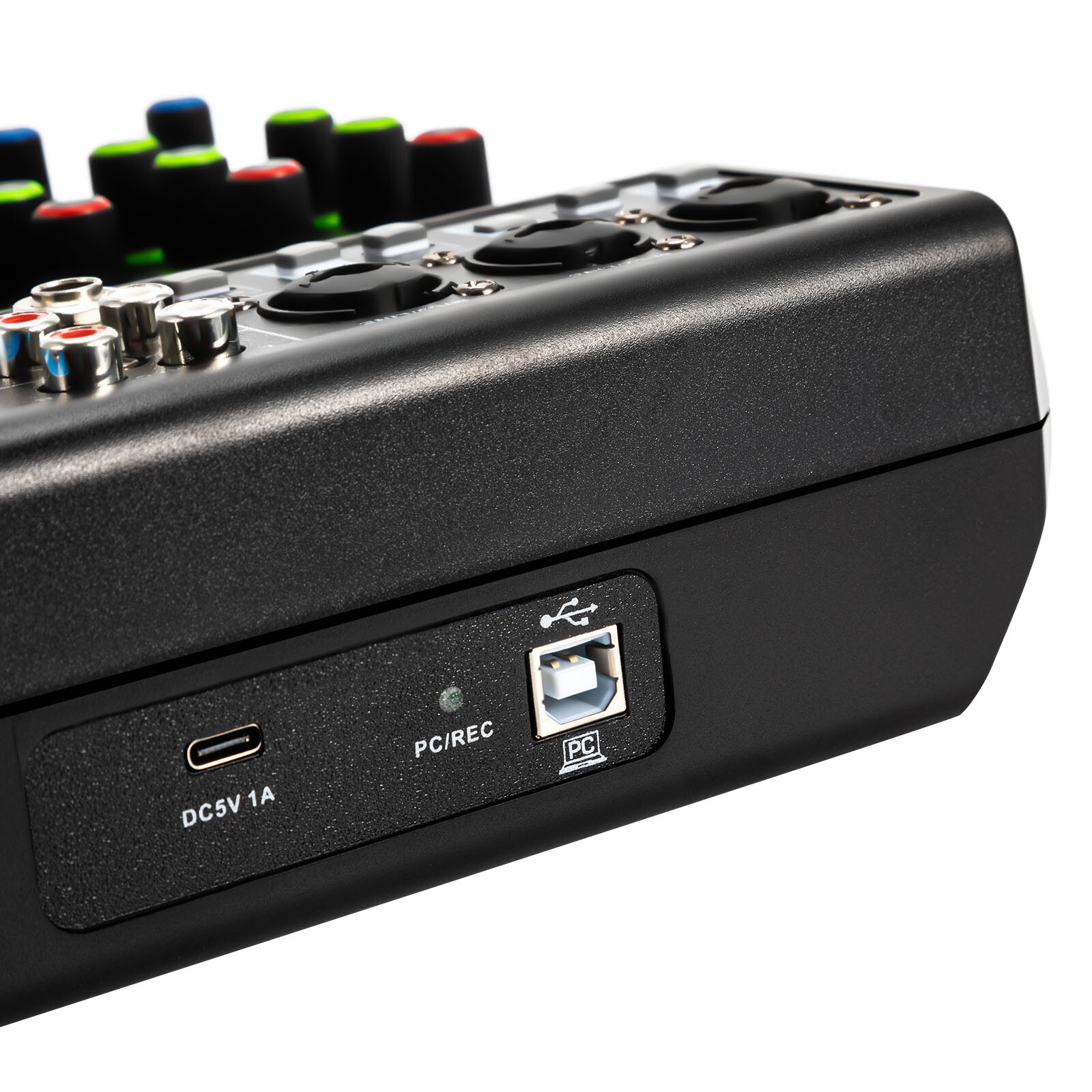 5-Channel Mixing Console Live Studio Audio Mixer Sound Board DJ USB Interface