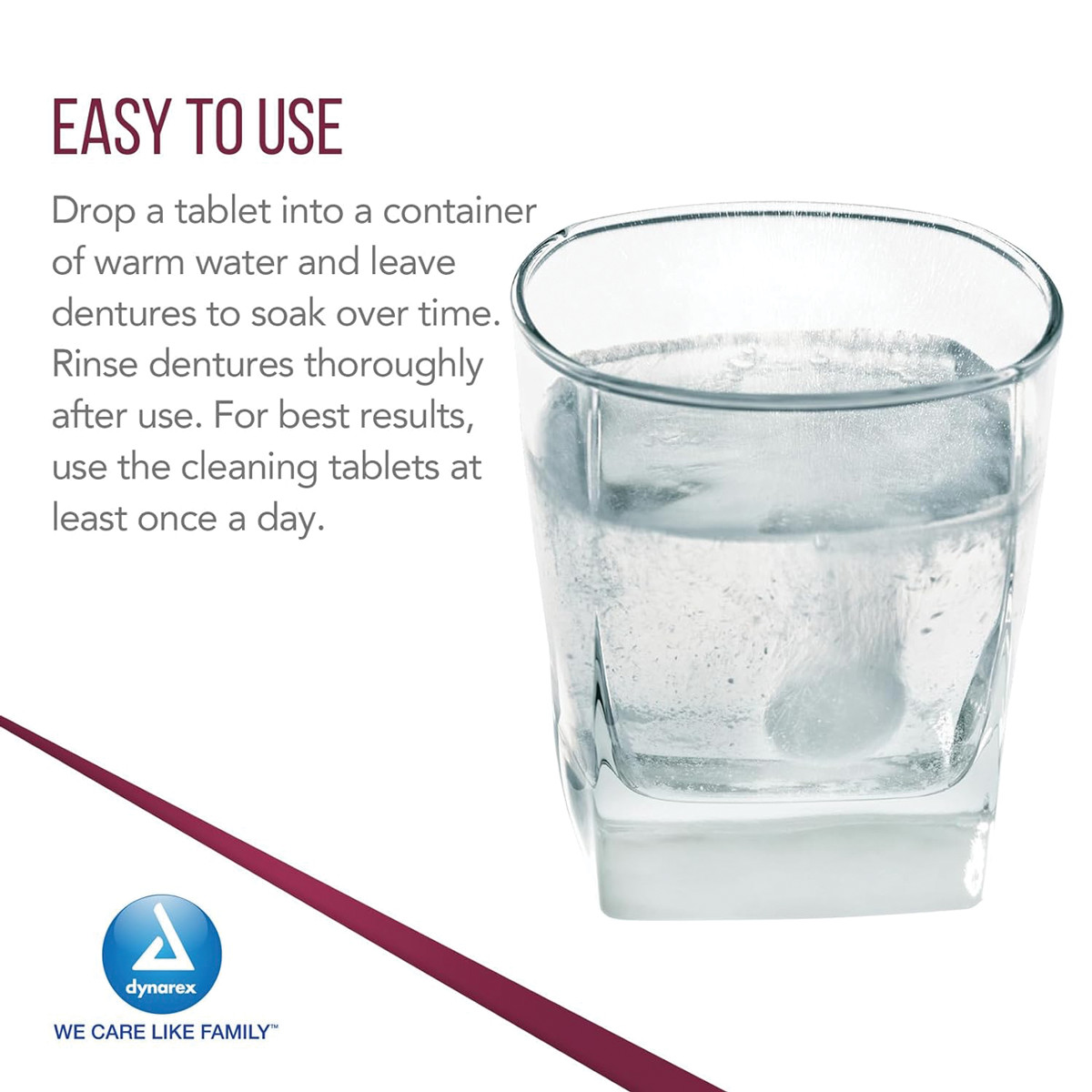 Dynarex Denture Cleaning Tablets (Pkg. 40)