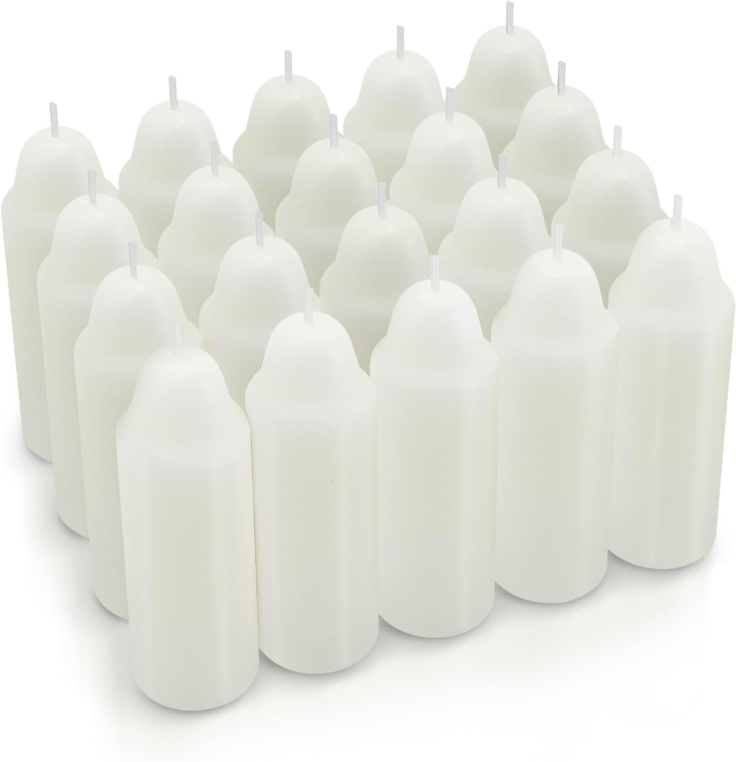 12-Hour White Candles Compatible with Candle 8.23 inches x 4.43 inches,