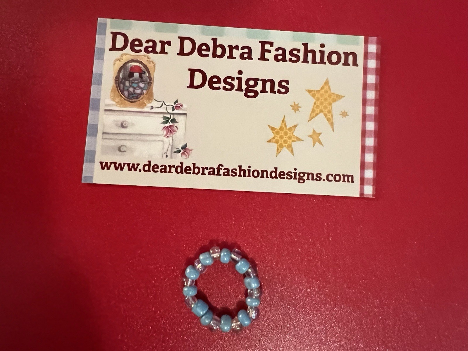 Beaded Ring One Size Fits All