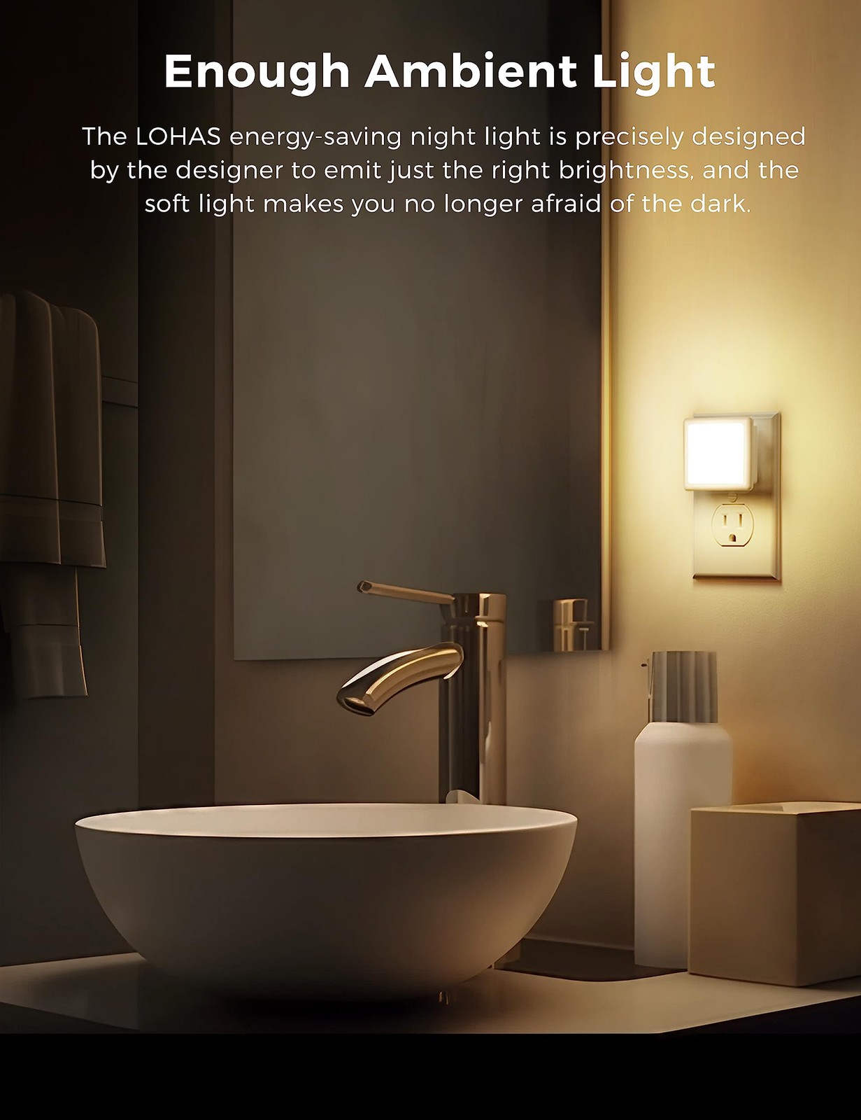 Night Light,Night Lights Plug into Wall, [6-Pack] Plug in Night Light, Dusk-t...