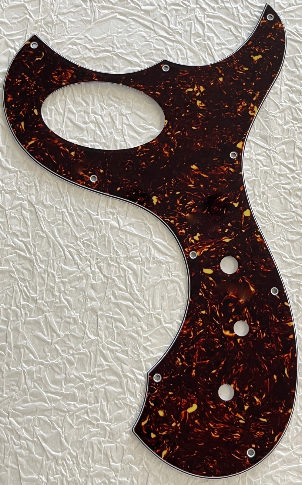 New Great-For Fit Fano TC6 Standard Style Guitar pickguard 4 Ply Brown Tortoise