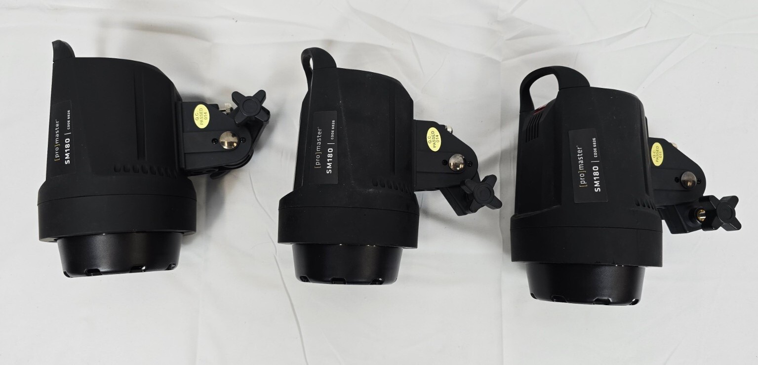 Promaster SM180 Manual Control Studio Lighting Kit - 3 Light