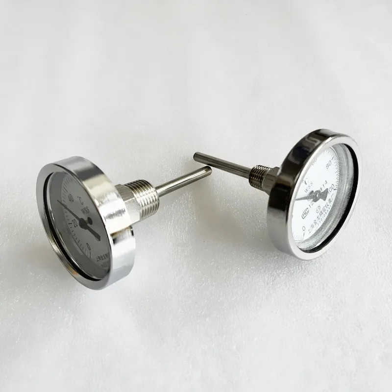 304 Stainless Steel Thermometer 1/2" 1/4" Male Thread Durable Distillation 32mm