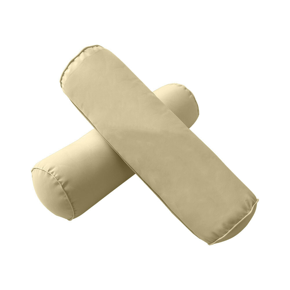 |COVER ONLY| Style 3 Crib Piped Trim Daybed Mattress Bolster Pillow Covers AD103
