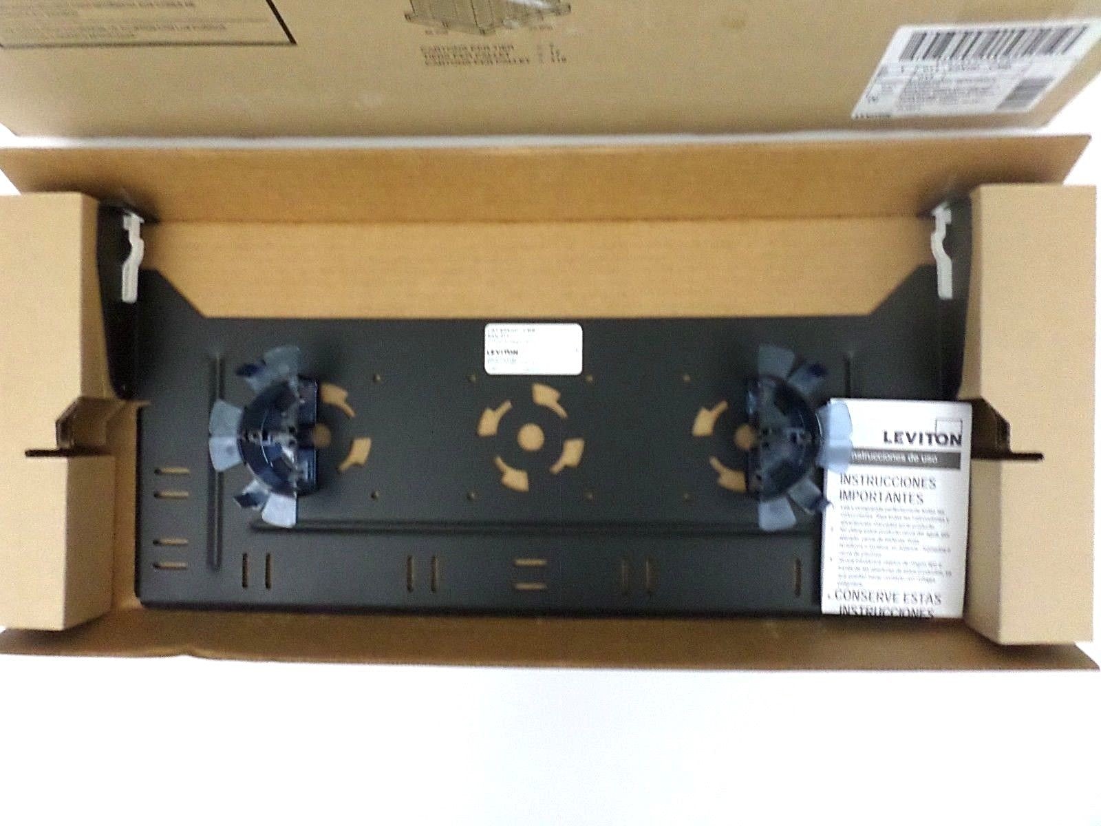 Leviton E2XHD-CMB Rear Cable Manager Black NOS OPEN BOX**