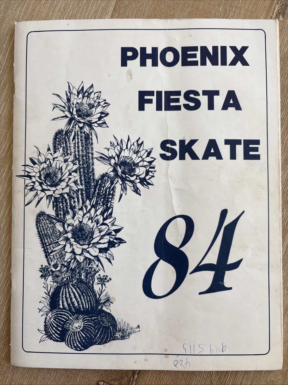 PHOENIX FIESTA SKATE 1984 Figure Skating Program Ice Palace Arizona Vintage