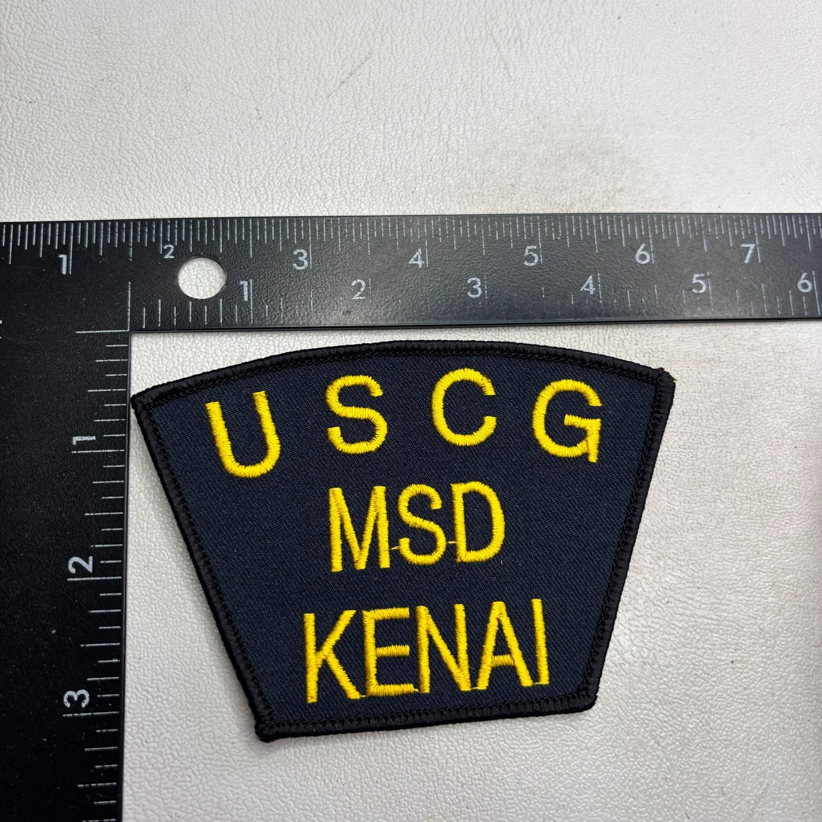 US COAST GUARD MSD Marine Safety Detachment KENAI Hat Patch (Military) 62NB