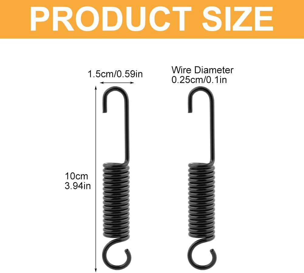 2Pcs Mini Bike Kickstand Spring, 10Cm/3.94Inch Universal Replacement Side Kickst