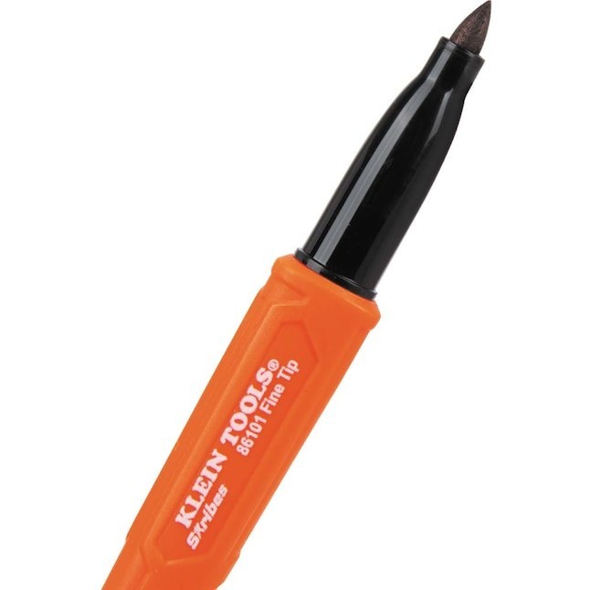 Klein Tools Skribes Fine Tip Permanent Markers, Black, 4-Pack