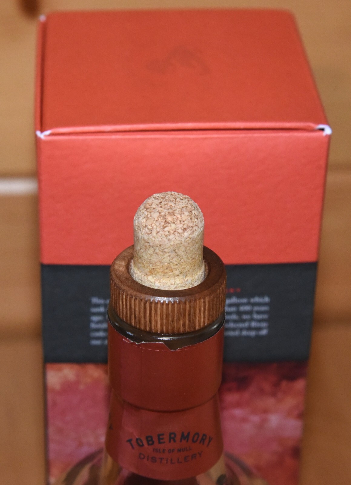Ledaig Single Malt Isle of Mull Scotch Bottle -Empty 700 ml Cork Stopper & Box