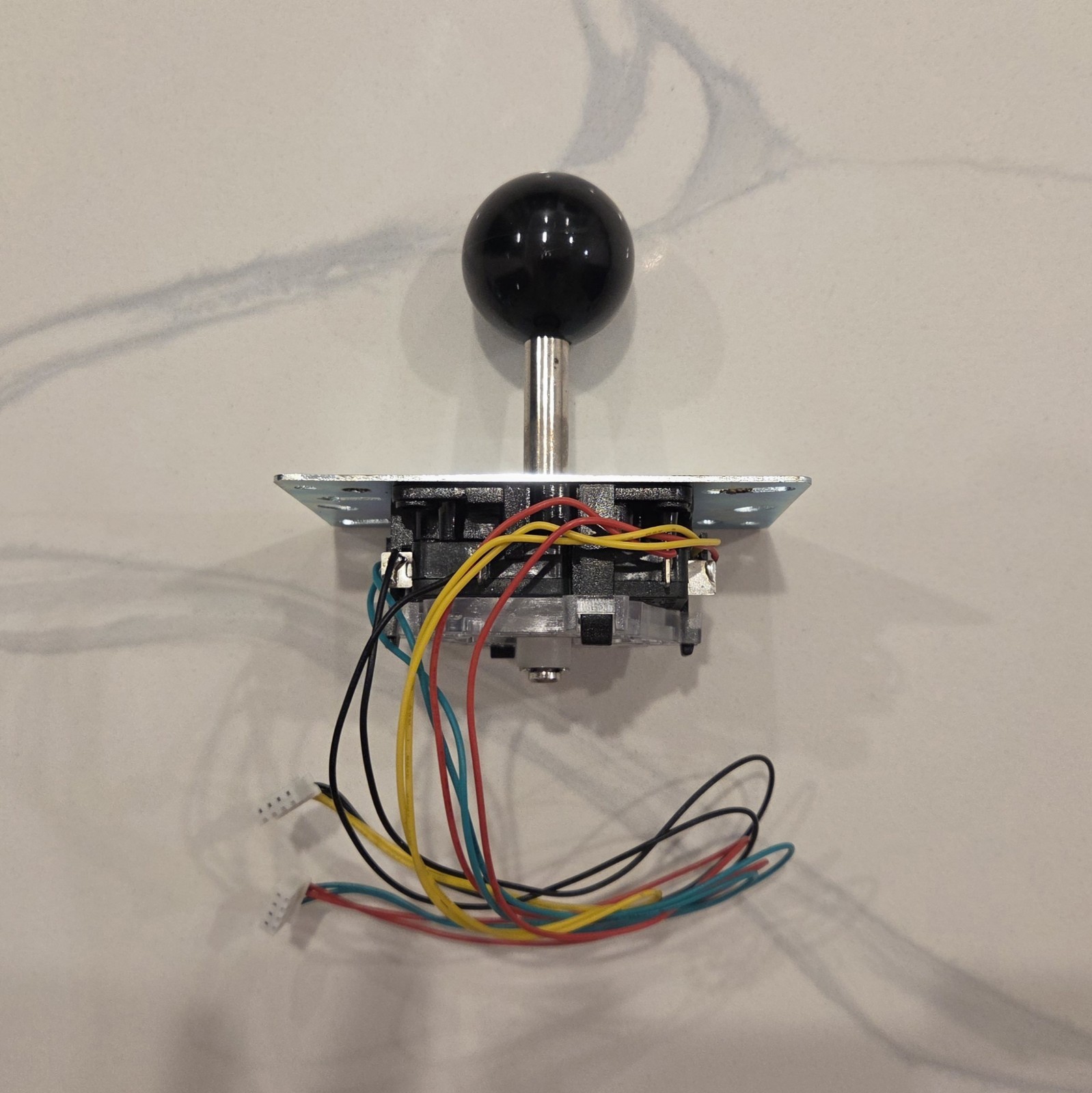 Arcade1Up Black Joystick Genuine OEM Ball Top Style With Cables Already Soldered