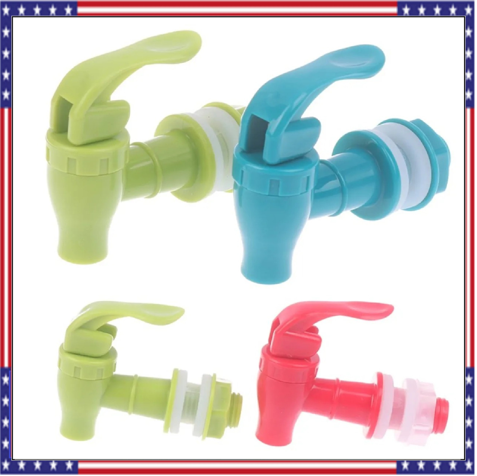 16mm Water Tap Faucet PP Leak Proof Valve for Bottles Jars Barrel Dispenser USA