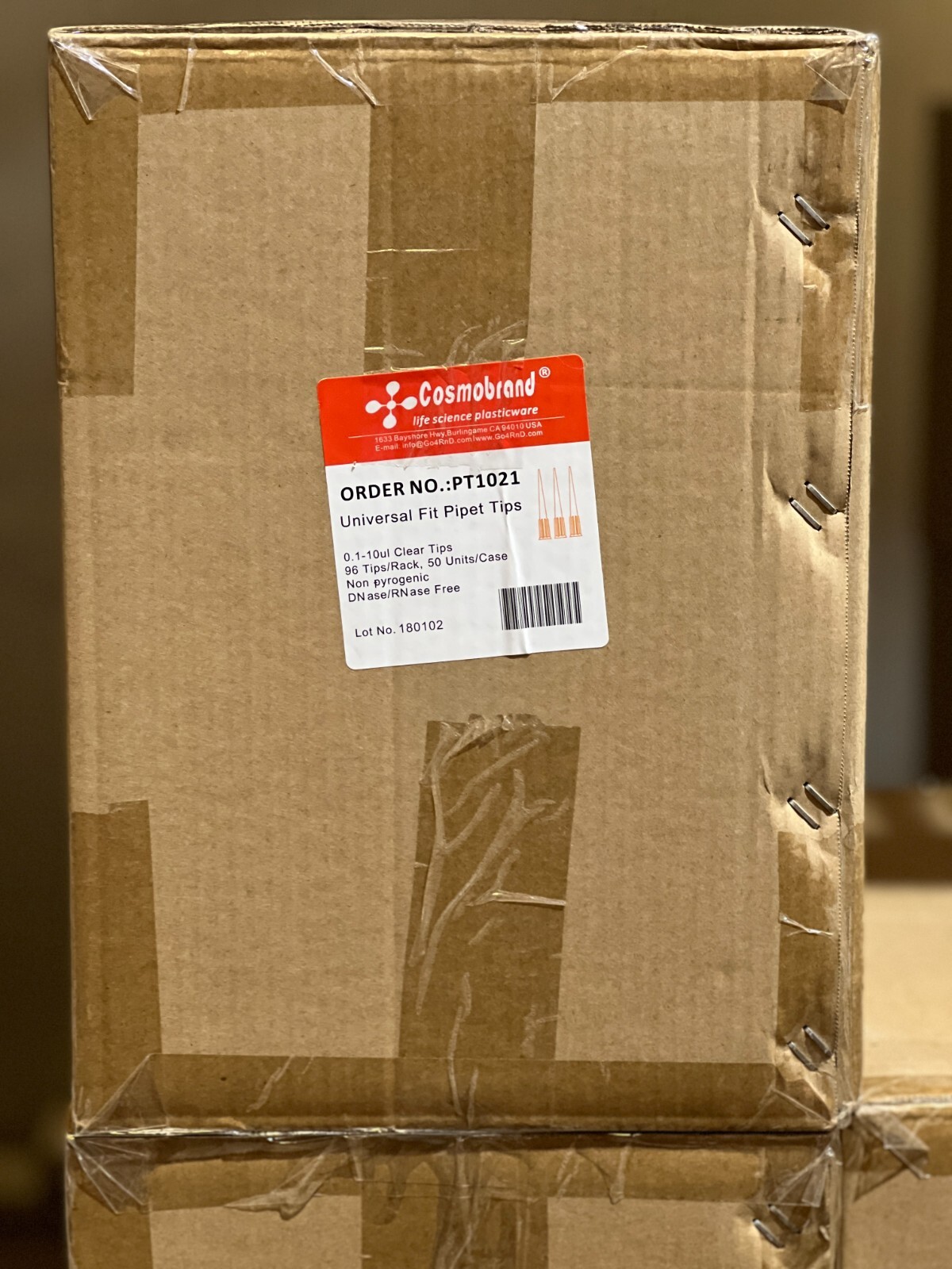 4800 PCS Clear 0.1-10ul Universal Fit Pipette Tips - Cosmobrand PT1021