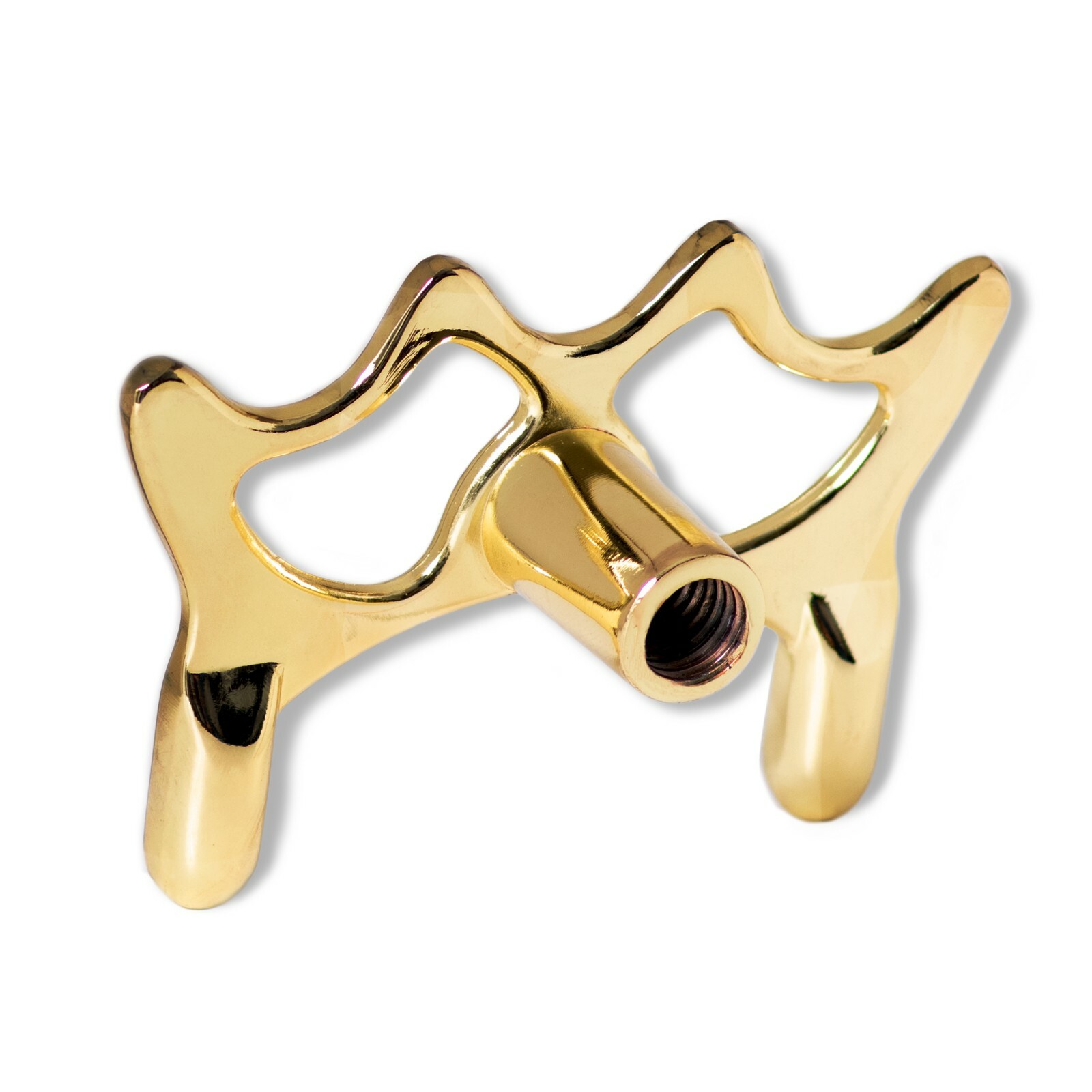 Billiard Pool Cue Solid Brass Screw-on Bridge Head 2 1/2"