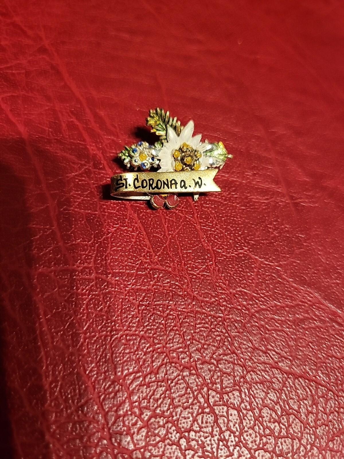 Pin Hatpin Walking Pin Brooch St.Corona.W.