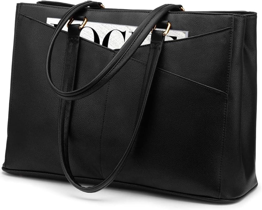 Laptop Tote Bag for Women 15.6 Inch Waterproof Leather Computer Bags Business Of