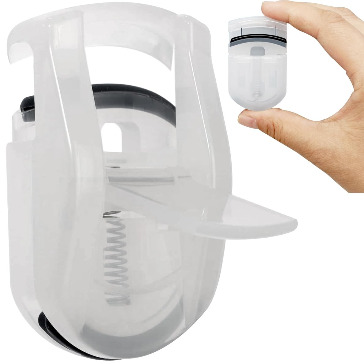 Portable Travel Eyelash Curler - Mini, Wide-Angle Design for Effortless Curling