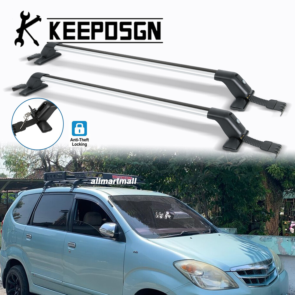 for Toyota Avanza Top Roof Racks Cross Bars Cargo Carrier Luggage Aluminum Lock
