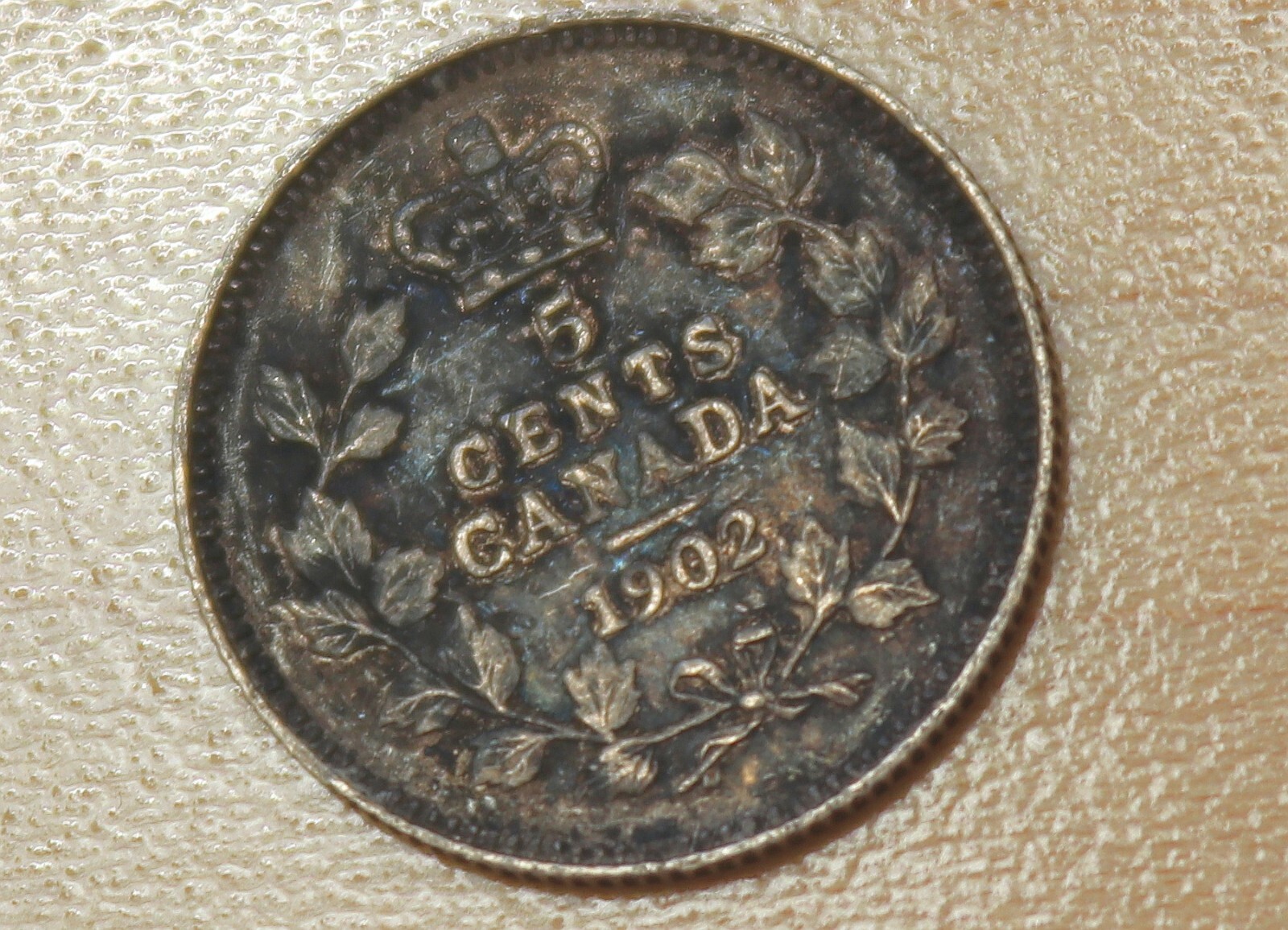 1902 Canada 5 Cents Silver