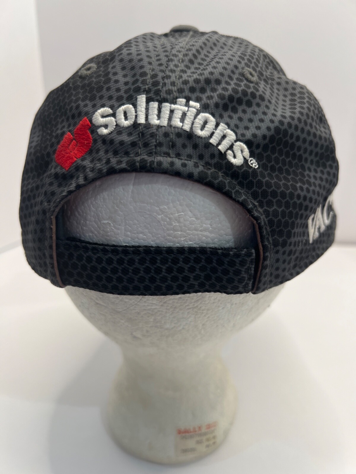 F S Solutions Red on Gray Black Hat Cap Hook Loop Victor Guzzler Vacum Equipment