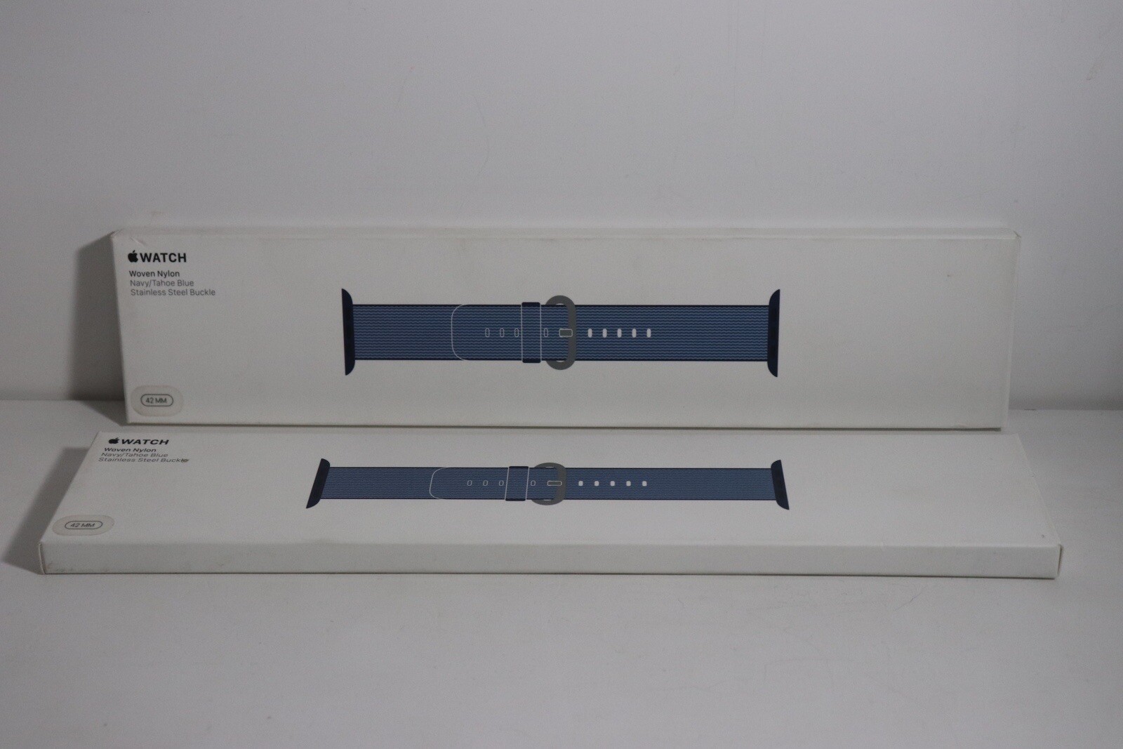 Apple Woven Nylon Band - 42mm - Navy / Tahoe