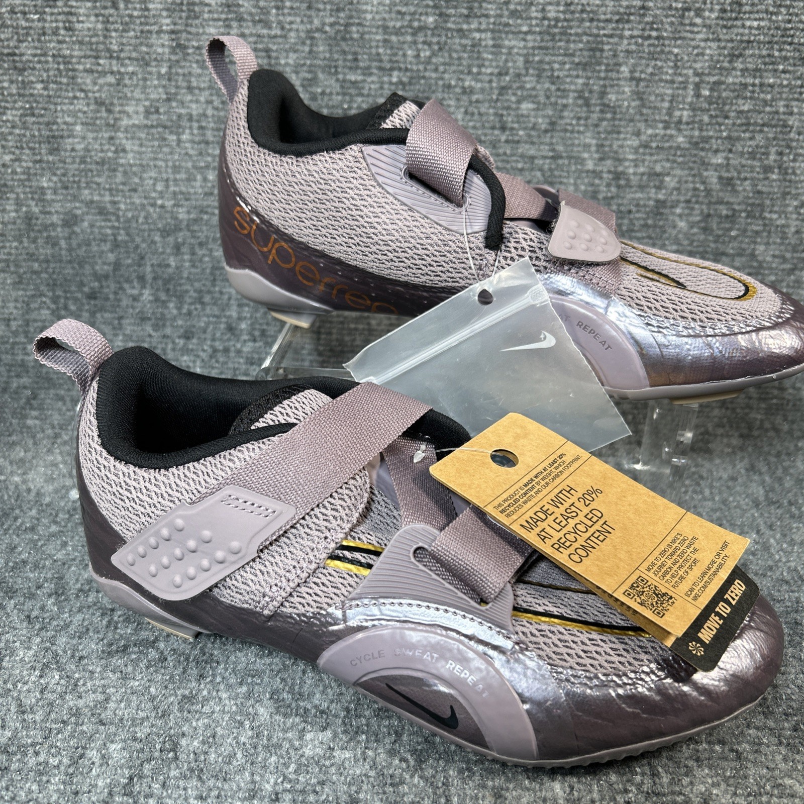 Nike Indoor Cycling SuperRep Cycle 2 Next Nature Shoe Womens 8 8.5 Purple Smoke