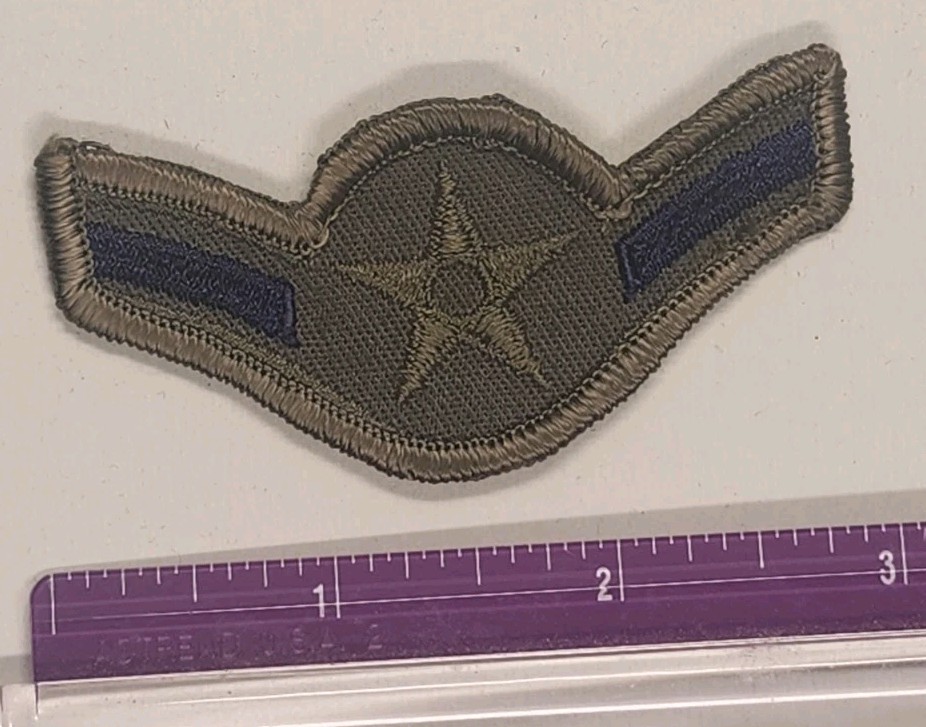 United States Air Force (USAF) Airman (Subdued) (76-93) (E-2) Patch Pair