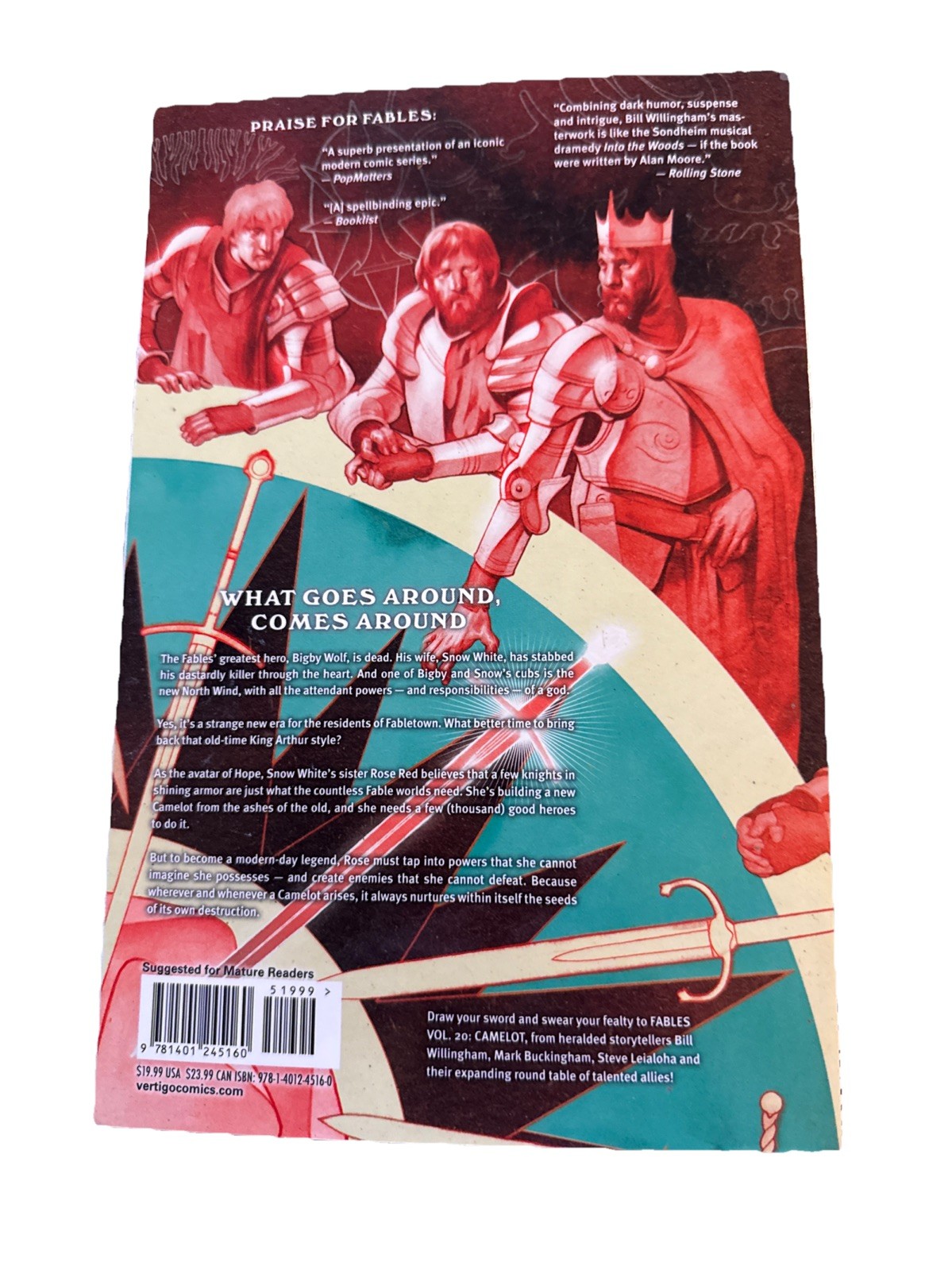 Fables Vol. 20: Camelot Paperback Bill Willingham