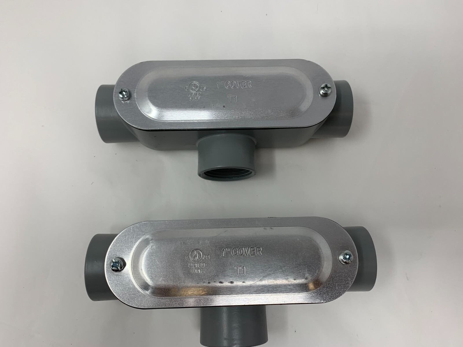2-TayMac RLT100 1" Threaded Conduit Body Die-Cast Aluminum Stamped Steel Cover