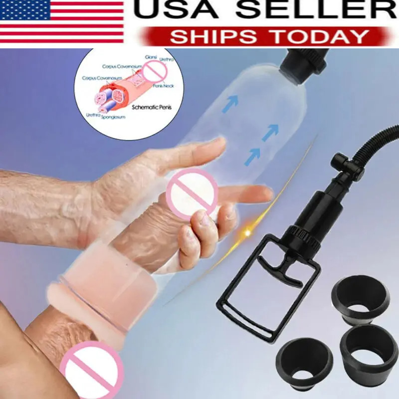 Vacuum Cylinder Penis Pump for Male Enhancement Enlargement Penis Enlarger US
