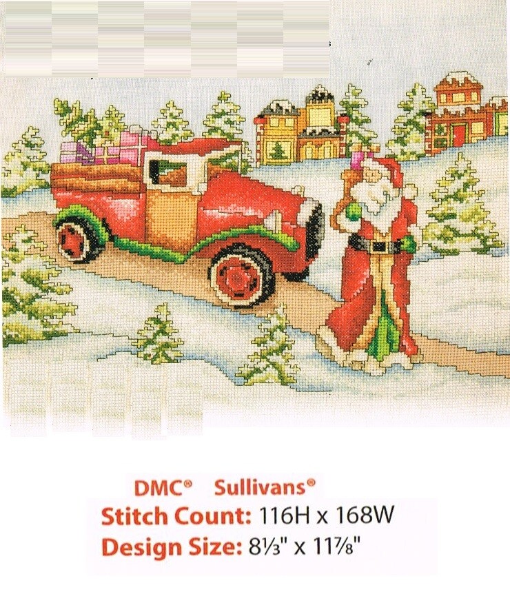 SLEIGH BROKE DOWN  CROSS STITCH  PATTERN ONLY   YD ERES