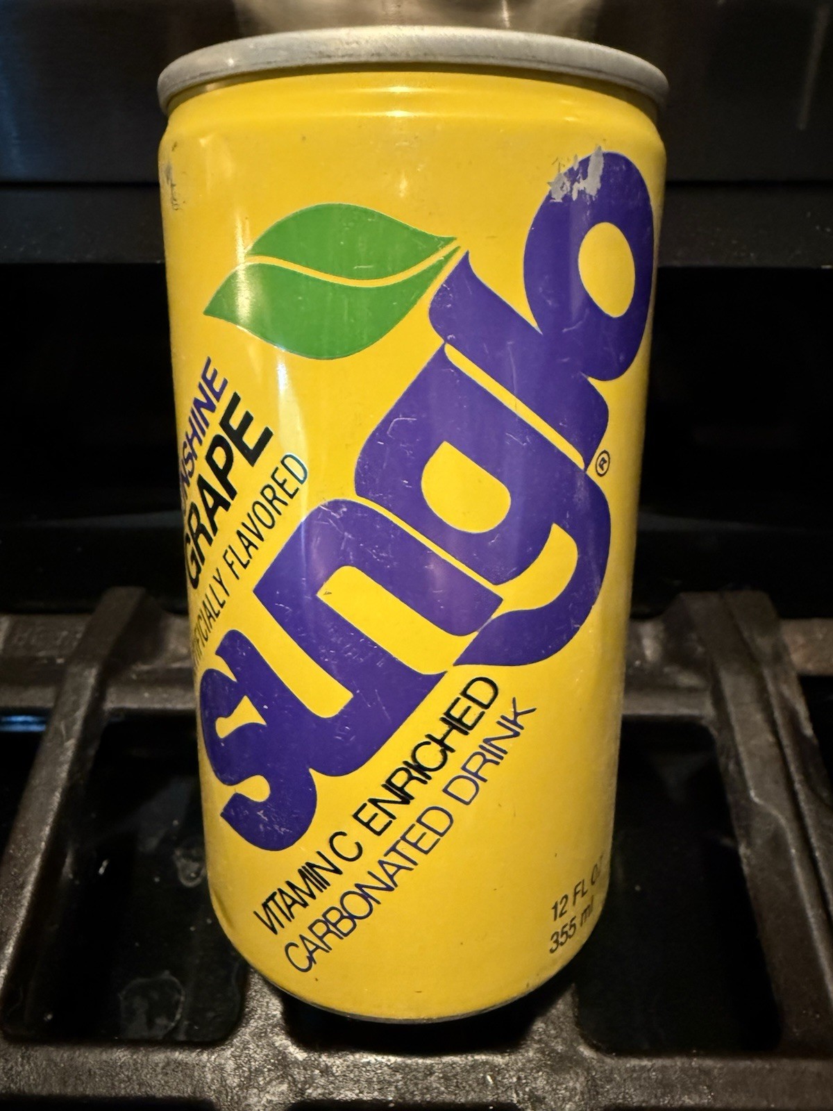 Vintage SUNGLO 12oz. Empty Aluminum Soda 🥤 Can Grape 🍇