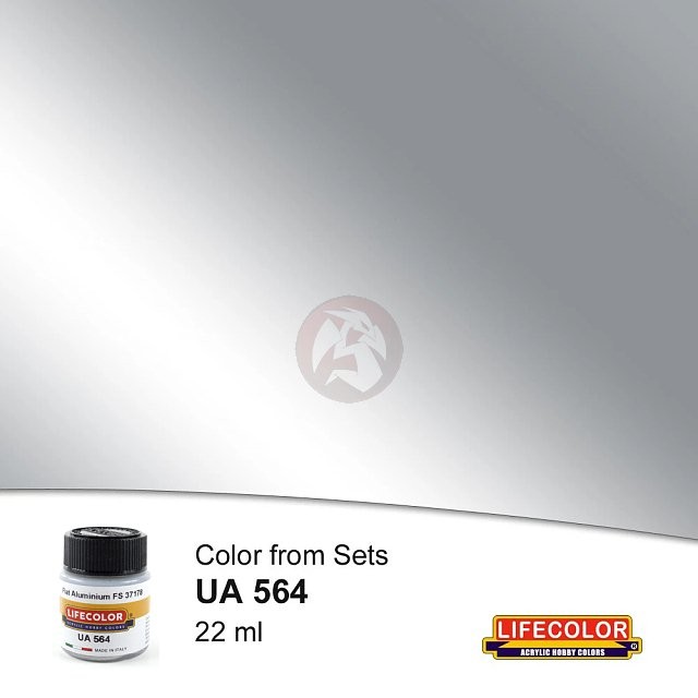 LifeColor Acrylic Paint Color Sets Satin Aegean Flat Aluminum FS 37178 UA564