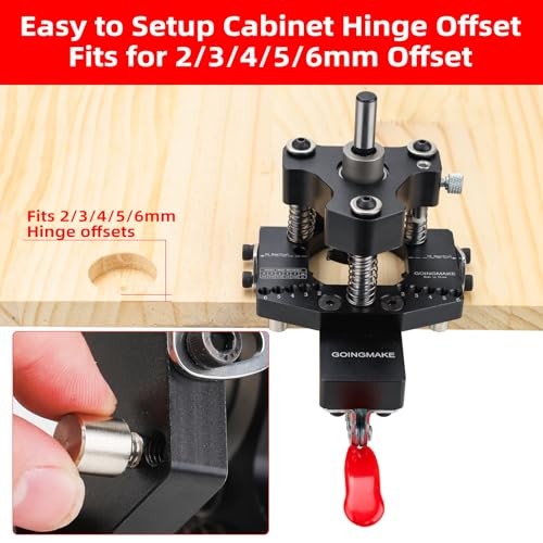 3-Axis Concealed Hinge Jig Ultra with Extra Hinge Screw Hole Guide and Quick
