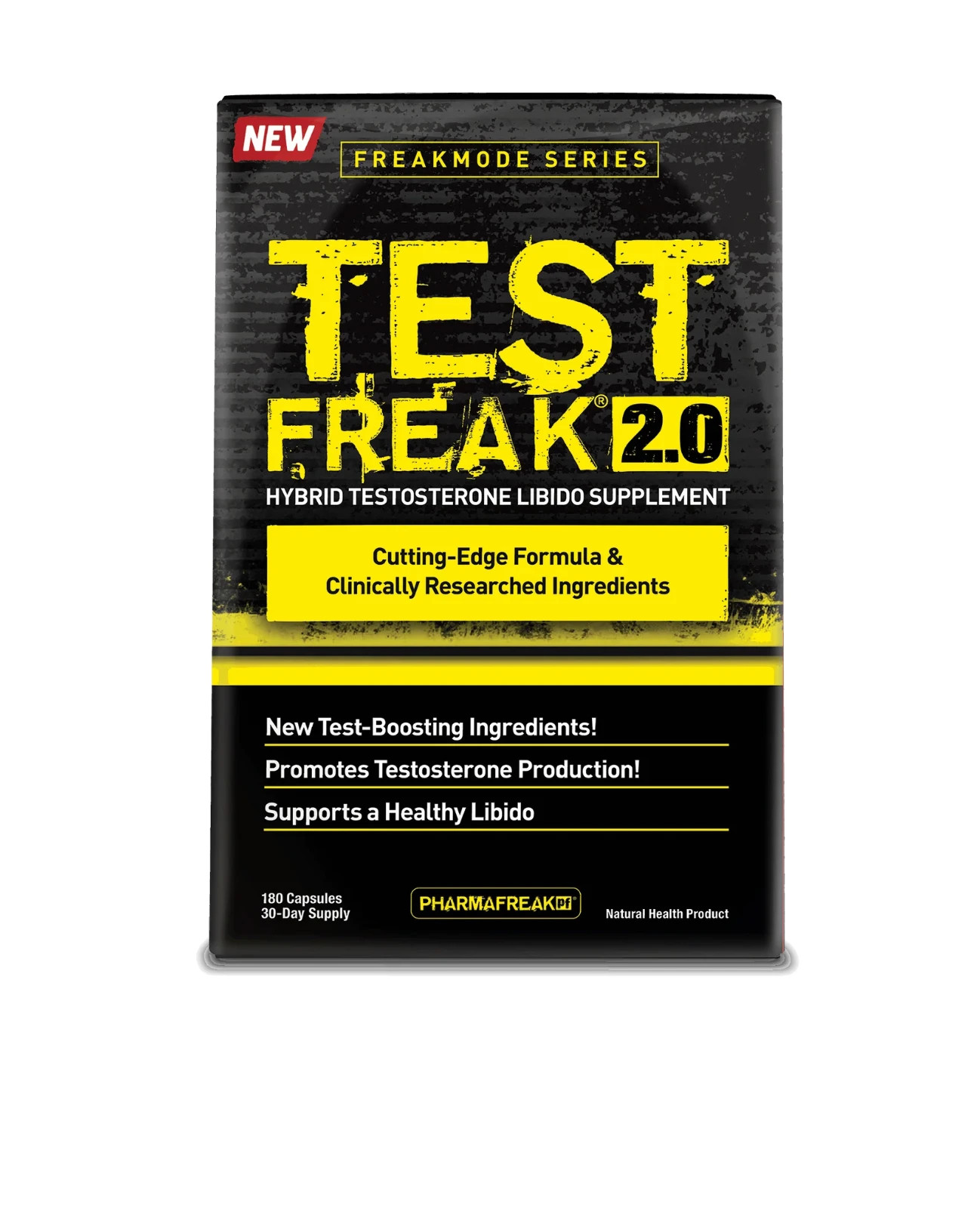 Pharmafreak Test Freak 2.0 Hybrid Testosterone Booster Sex Drive 180 Capsules