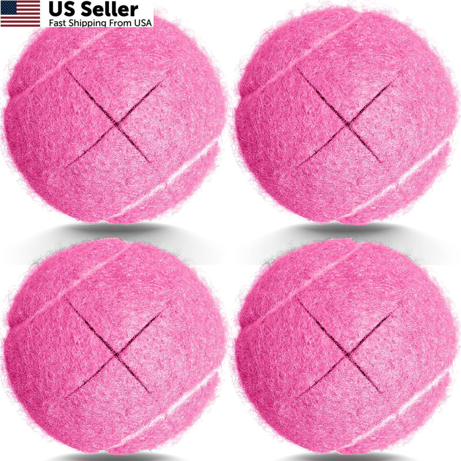 ZUJEAM Tennis Balls for Walkers, Pre Cut Walker Glide Pink-4PCS