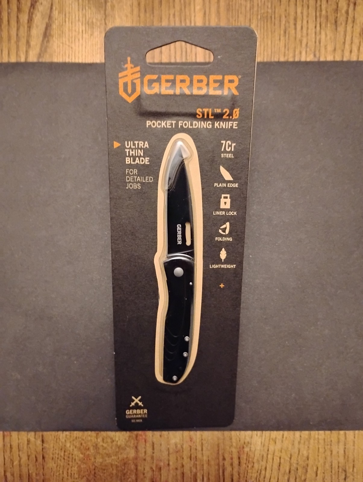 Gear STL 2.0 Folding Knife 2.1" 440A Stainless Steel Blade 1.0 OZ  5.1 "Overall
