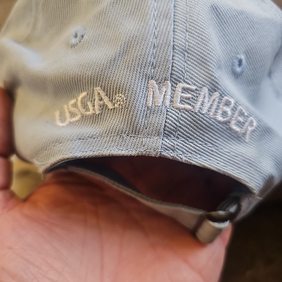 2019 US Open Pebble Beach Golf Hat Cap USGA Member Light Blue Strapback