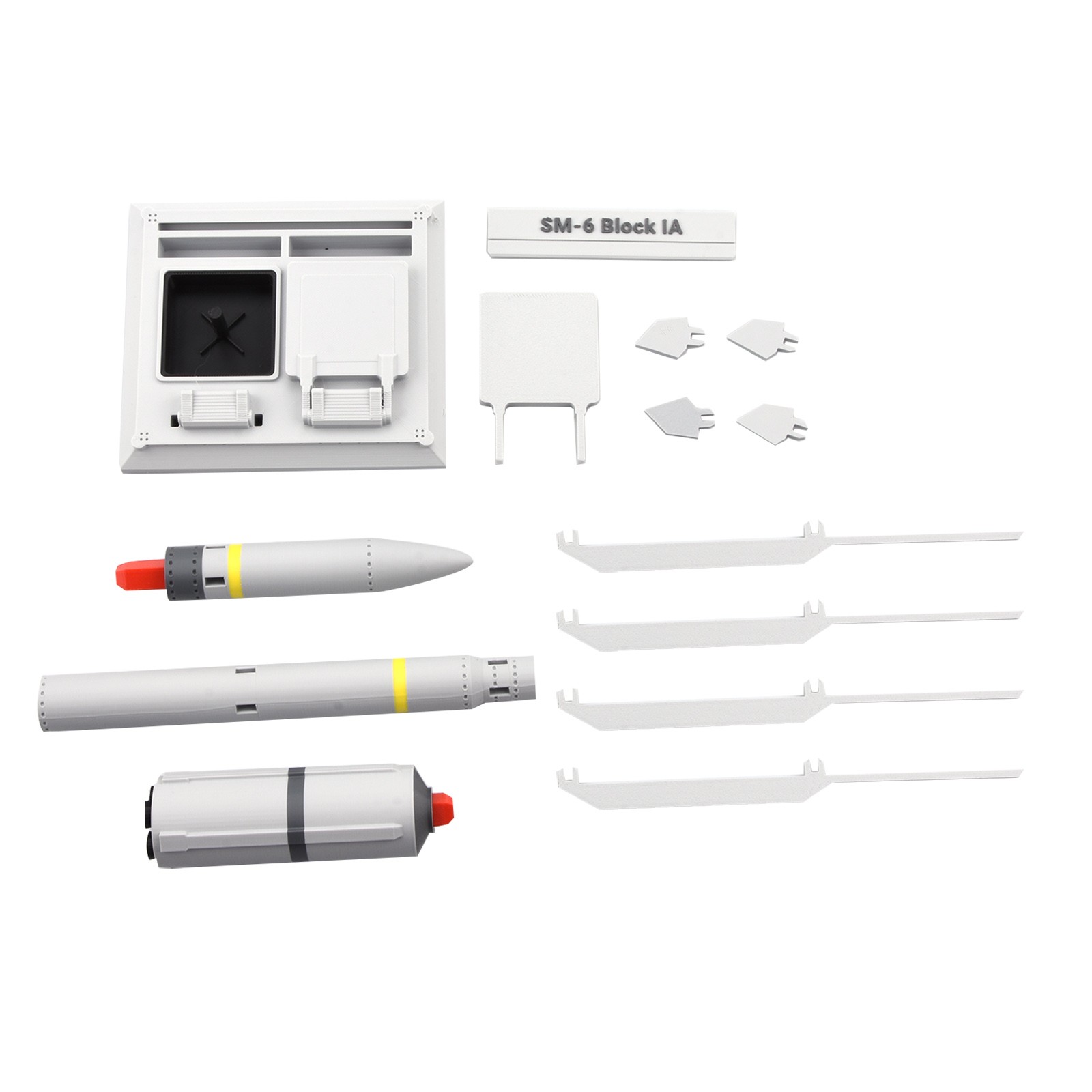 Durable 41cm PLA Plastic 3D Printing 1/18 Scale US Navy Standard Missile-6 Model